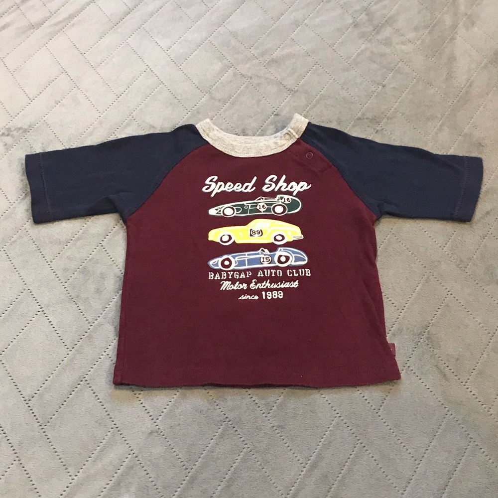 Gap navy car shirt size 12-18mths